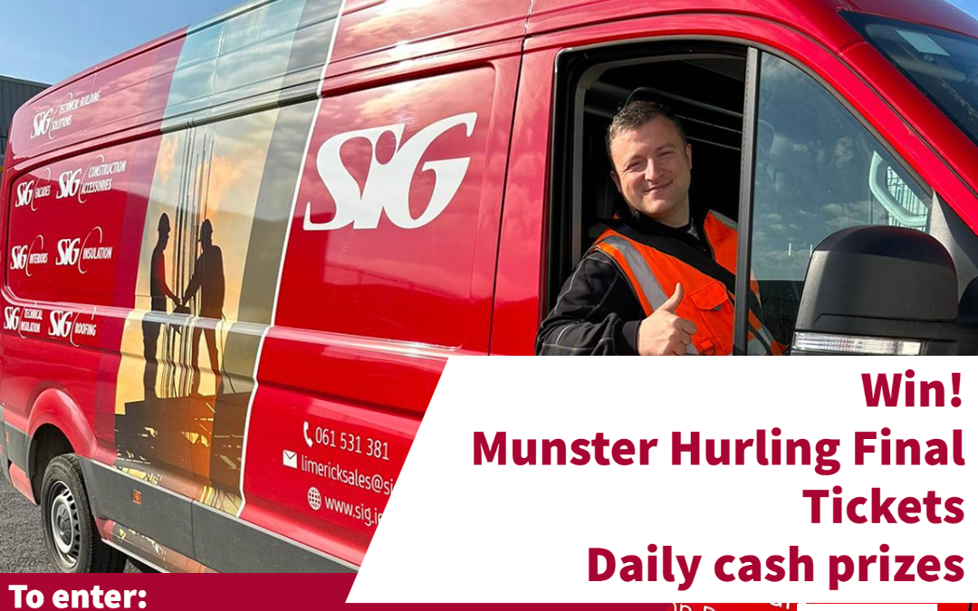 Live95FM Limerick branch Opening Competition – Win: Munster Hurling Final Tickets & Daily Cash Prizes!