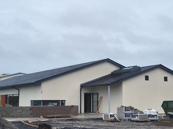 Low pitch roofing for new build Primary School, Westmeath